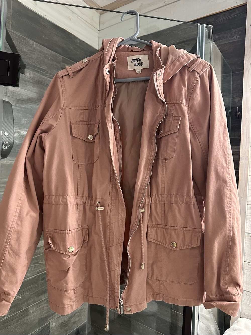 Outer Edge Utility Jacket in Dusty Rose Pink